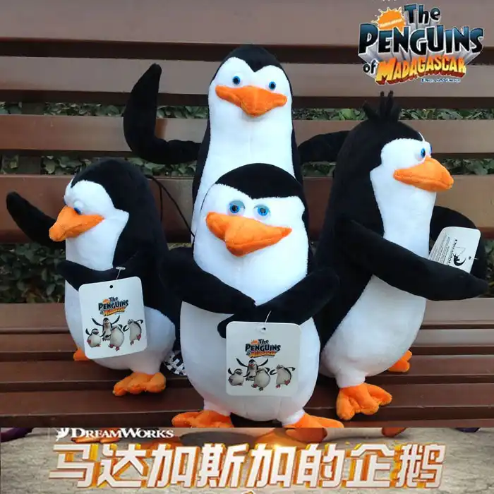 peluches de los pinguinos de madagascar