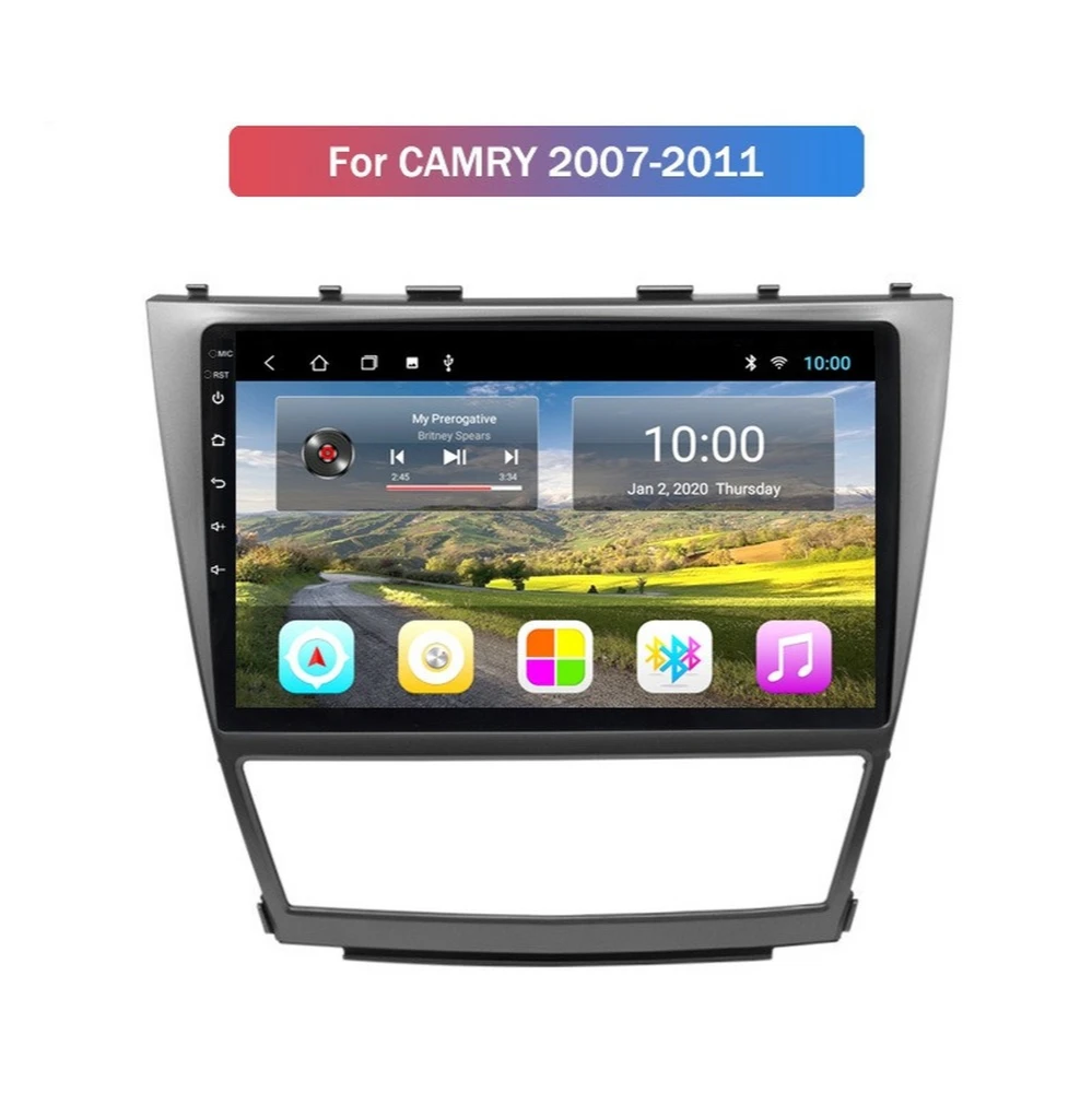 Автомобильный GPS-навигатор 4G + 64G Android 10 0 для TOYOTA CAMRY 2007-2011 Авто A/C автомобильное