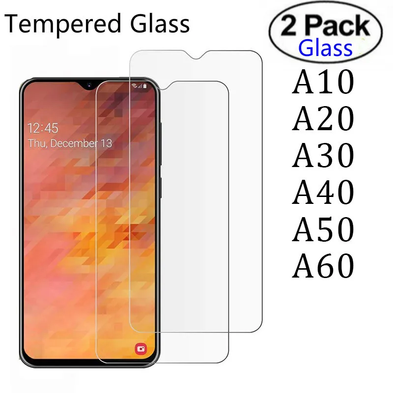 2-PACK para Samsung A70 A50 A30 A20 A20E A10E A10 Vidrio Templado Protector