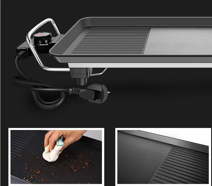 china Kleby household smokeless grill barbecue appliance 5-7peoples Korean stype home electric oven Pan Grill Frying Machine