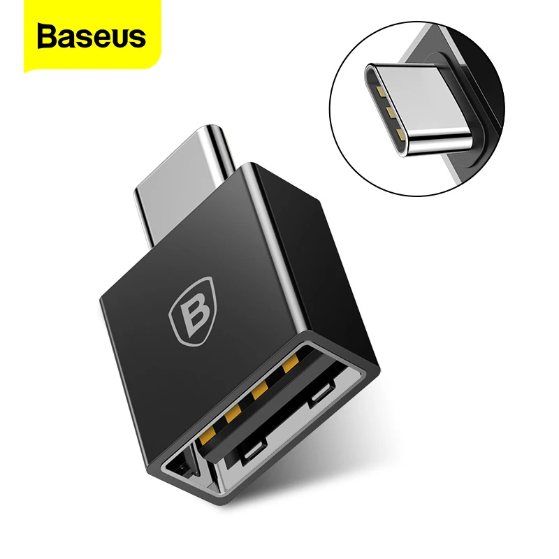 Baseus USB C OTG адаптер Type папа к Женский 3 0 конвертер для Samsung MacBook Xiaomi Huawei Nexus