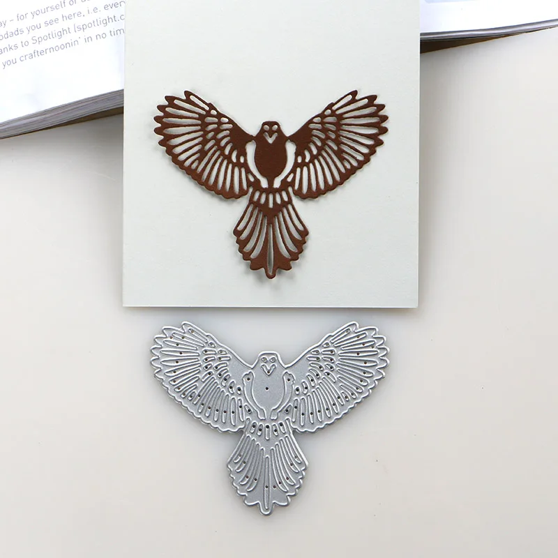 Duofen Metal Cutting Dies 2019 New Cutout Eagle Stencil For Diy Papercraft Proje