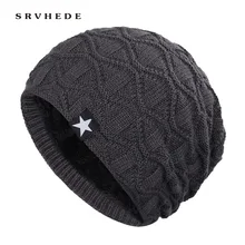 Двухслойные шапки унисекс, вязаные шапки, женские шапки бини для зимы, дышащие мужские головные уборы, простые головные уборы, теплые одноцветные повседневные женские шапки