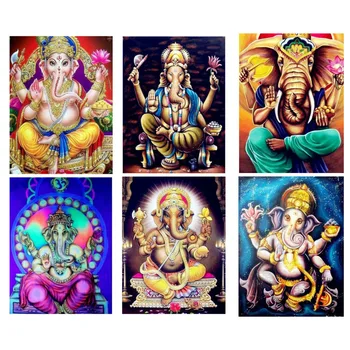 

Elephant God Buddha DIY Diamond Painting hindu religious diamond Embroidery 5d mosaic Diamond needlework cross stitch home decor