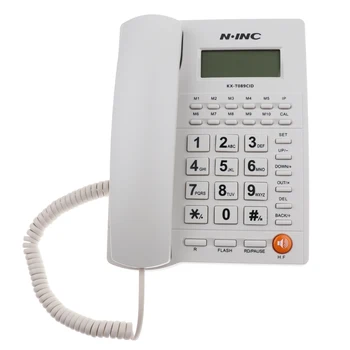 

Landline Corded Phone Desktop Telephone wiht Caller ID Redial Callback Big Button Home Telephone Speaker Phone Redial