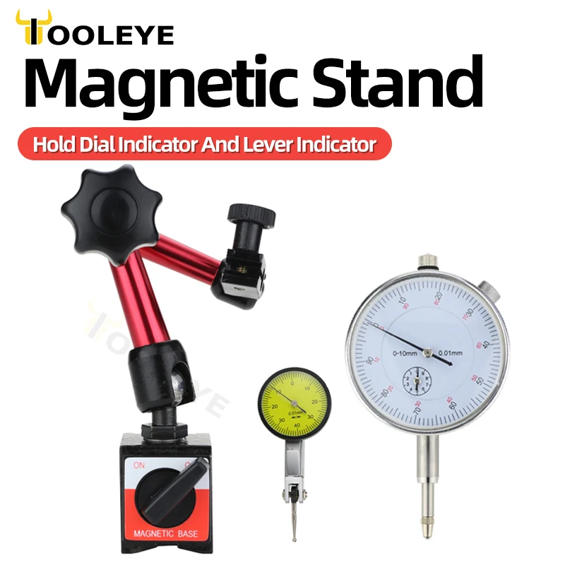 Heavy Duty Dial Gage Holder Magnetic Mag Base On Off Tool Stand 