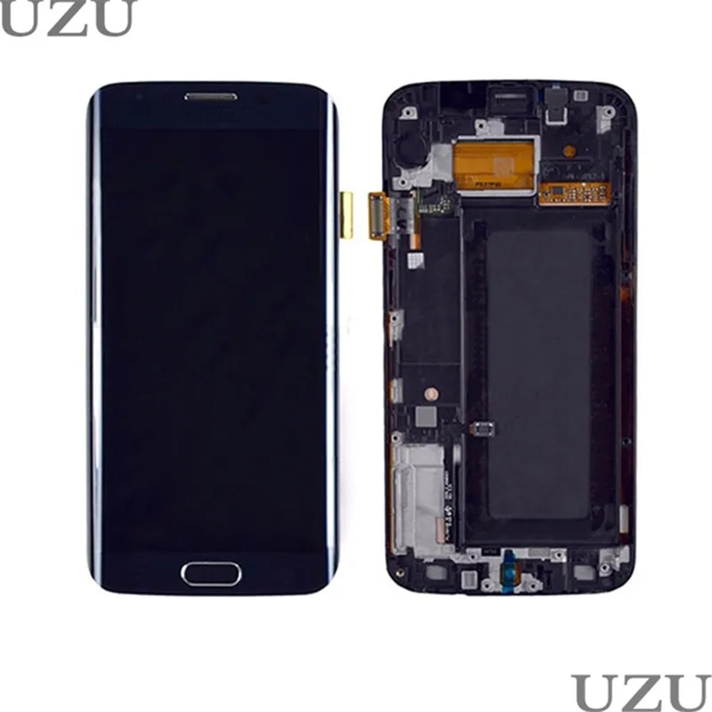 

5.7 inch Super Amoled LCD For Samsung Galalxy S6 Edge Display Touch Digitizer Assembly With Frame For Samsung Galalxy S6 Edge