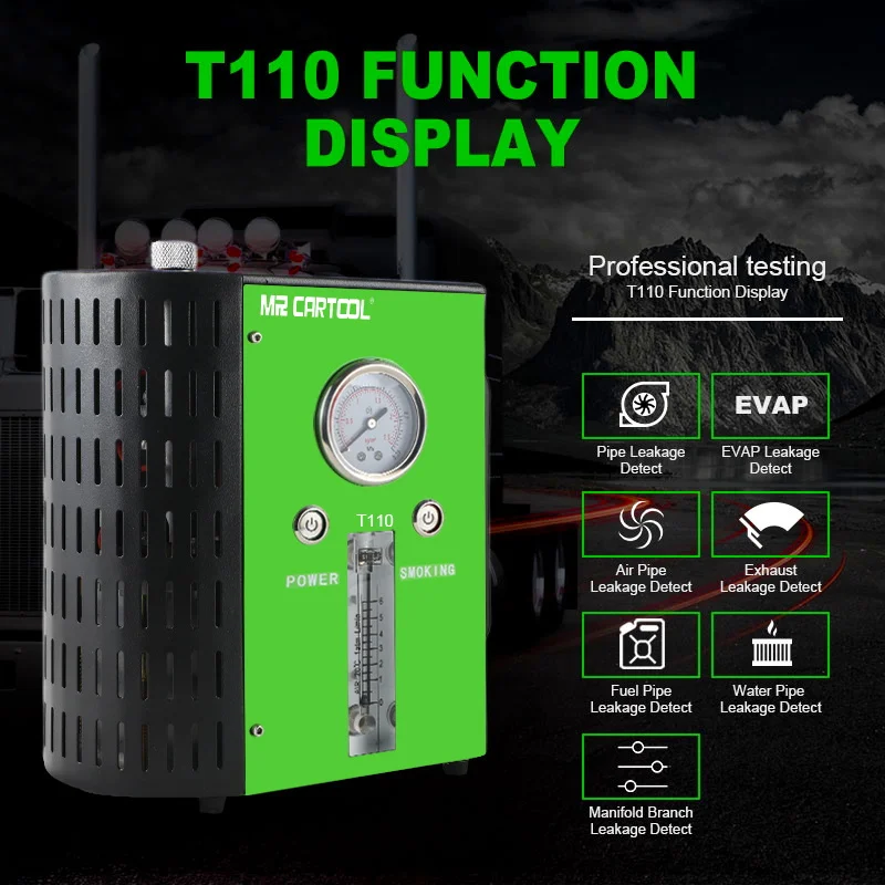 MR CARTOOL новые T110 машины для дыма автомобиля универсального EVAP/вакуумное топливо