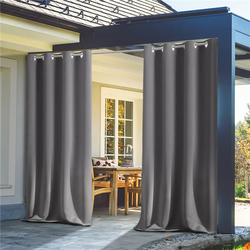 Barnum Pliant Outdoor Curtain Waterproof Porch Drapery Windproof