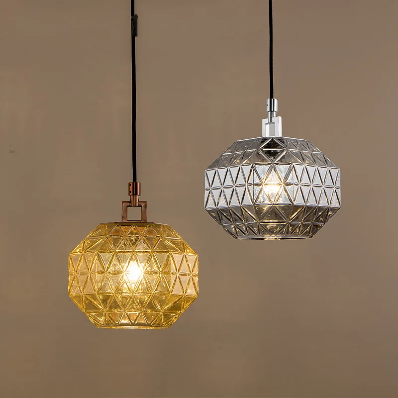 

Nordic Light luxury glass led chandelier villa hotel guest room restaurant bar bedroom designer Chandelier