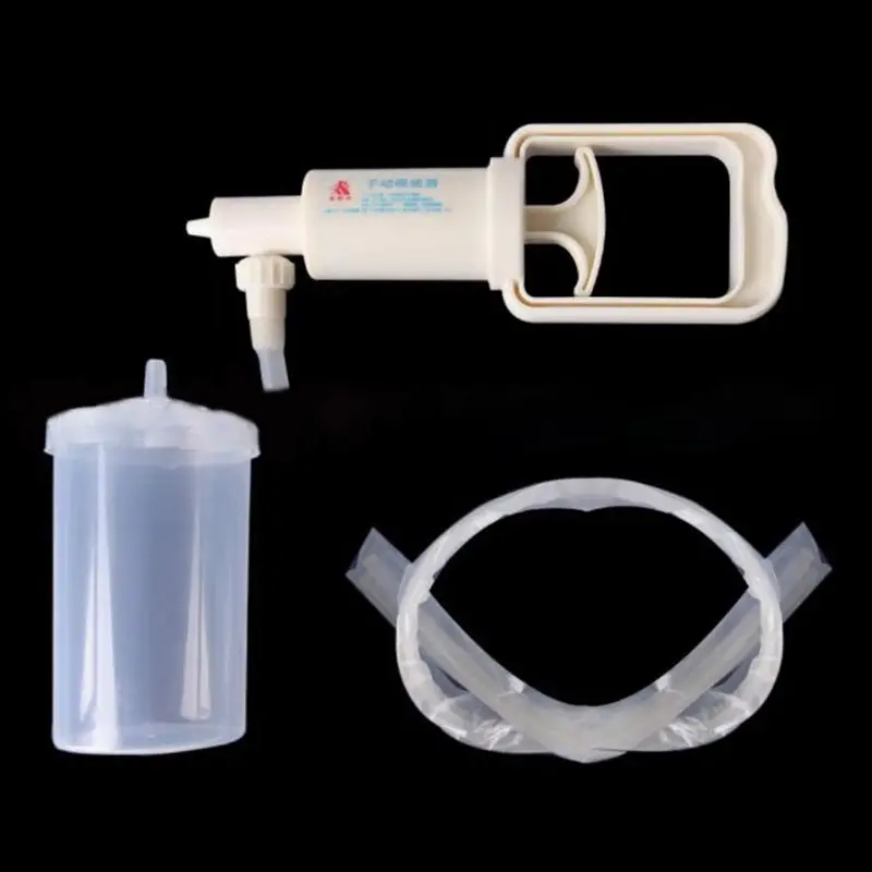 

Manual Handheld Sputum Suction Pump Cleaner for Adult Household Hand-Operated Medical Device Portable With Catheter Tube