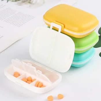 

Small Pill Box Sealed In Eight Compartments, Packed In Portable Pill Box, One Week Portable Cute Medicine Pill Pill Box, Mixed C