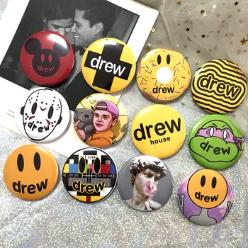 

12pcs/bag Justin Bieber acrylic badges brooch pins Cute toys