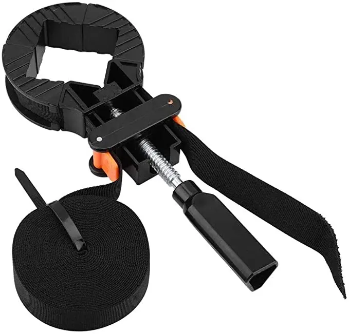 

Adjustable Rapid Corner Clamp Band Strap 4 Jaws 4M Furniture and Picture Frame Holder Adjustable Multi-Corner Clamp Hand Tool