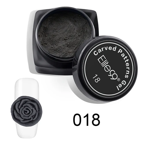 018 Elite99 3D Резные узоры гелевая краска впитывающаяся для рисования цветок УФ-гель для моделирования маникюра Сделай Сам яркая скульптура для украшения ногтей - Цвет: 018