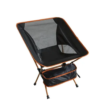 

Portable chair fishing camping stool folding extended hiking seat with pocket ultra light office home furniture