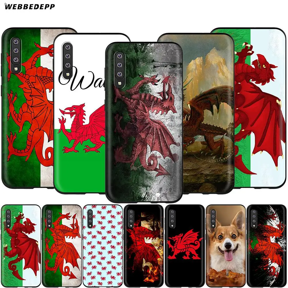Webbedepp Ретро чехол с валлийским флагом Дракона Для Samsung Galaxy S7 S8 S9 S10 Plus Edge Note 10 8 9 A10 A20