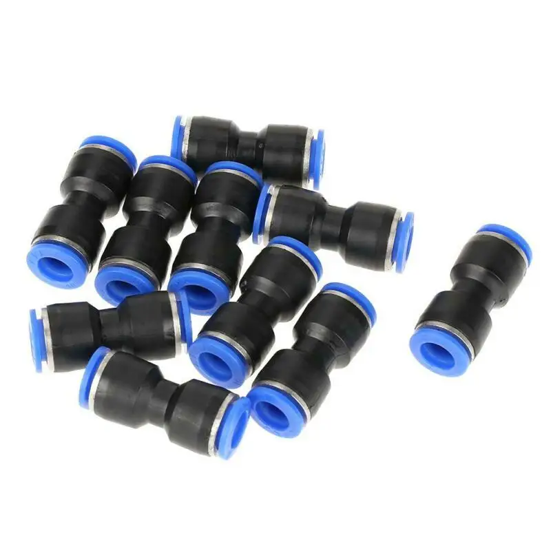 

30pcs Quick Release Straight Direct Push Connectors Air Line Fittings Durable