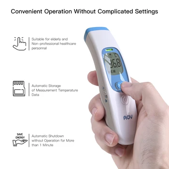 

Infrared Thermometer digital high Precision Digital Temporal Thermometer with Fever Indicator No Touch Dropshipping