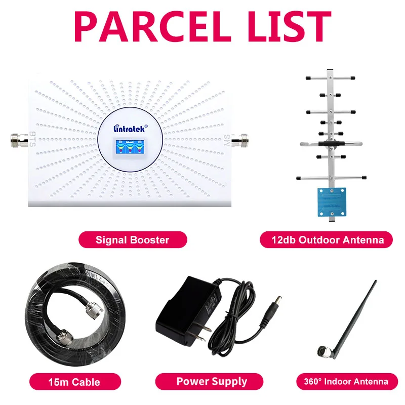 Lintratek Tri-band 2G 3G 4G Cellular Amplifier