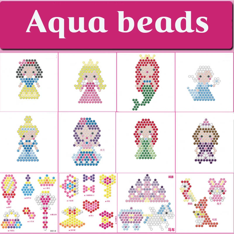 Magic Beads Set Ball 24 Colors 5mm Diy Spray 3d Handmade Puzzle Crystal Refill Water Beadspack Templates Pen Accessories Tray