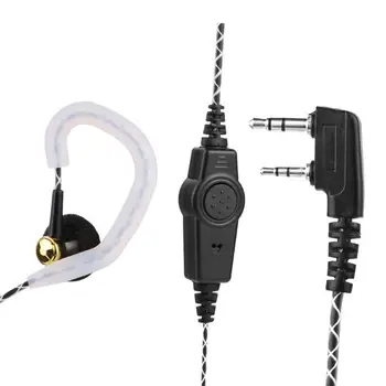 

ALLOYSEED 2Pin K-Type Plug Earphone Earpiece Ear Hook Headphone Headset For Kenwood KPG Baofeng UV 5R Walkie-talkie Intercom
