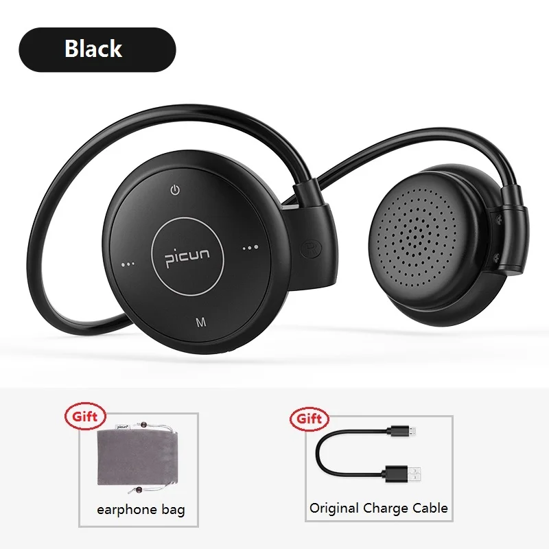 Спортивные Bluetooth наушники с заушным крючком беспроводные вкладыши Picun T6