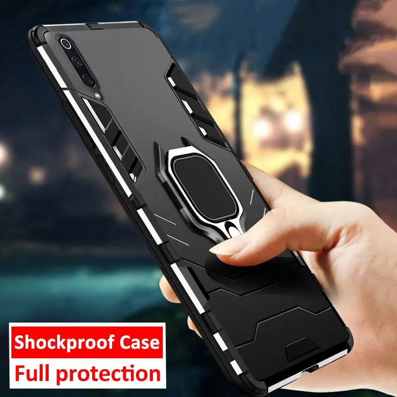 Shockproof Protection Case For Samsung Galaxy A50 A30 A40 A70 A20 A10 A60 A80 A90 M20 M30 Magnetic Stand Car Ring Phone Cover