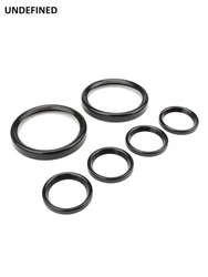 Premium Motorcycle Speedometer Trim Ring - CNC Burst Gauge Bezel Kit for Harley Touring Models (Black)