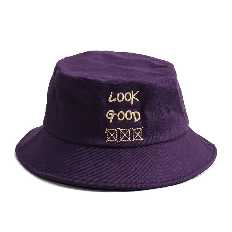 New Fashion Baby Boys Girls Toddler Letter Pattern Bucket Hats Caps Reversible Sun Headwear - Цвет: CB