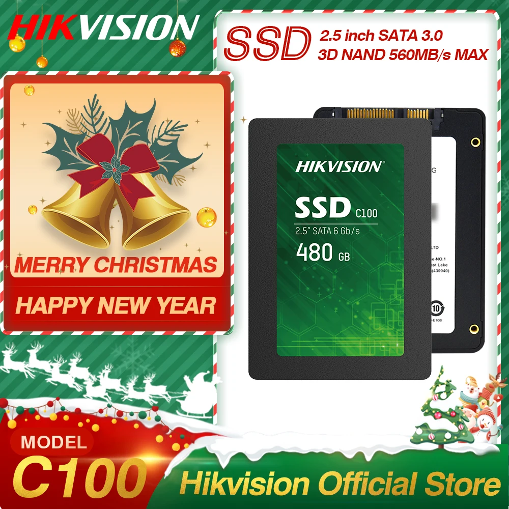Hikvision HikStorage SSD 550 МБ/с. MAX 120 ГБ 960 480 2 5 дюйма SATA 3 0 Внутренний твердотельный диск SDD 3D TLC для ноутбука|Внутренние