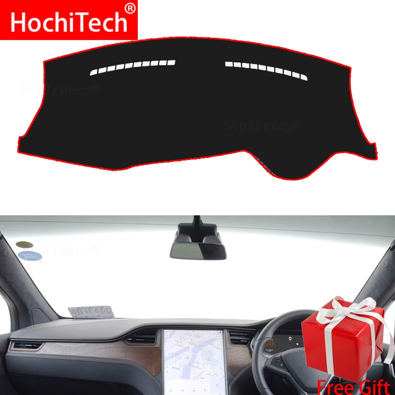 Чехол для приборной панели Tesla model X P90D 75D 90D 100D Солнцезащитный коврик с УФ-защитой