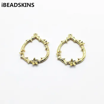 

New arrival! 31x26mm 50pcs Zinc Alloy Oval with Flower charm for Jewelry Findings Earrings parts,hand Made Jewelry DIY