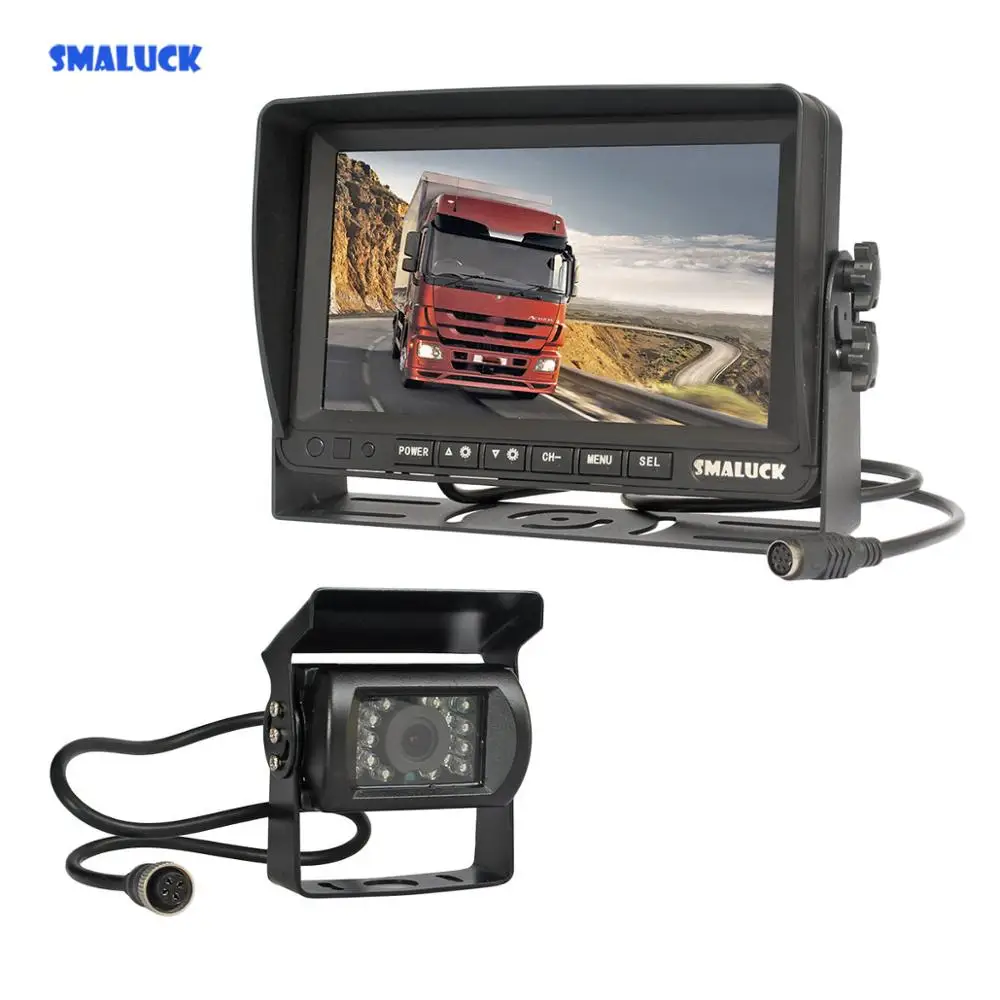 SMALUCK AHD " TFT lcd Автомобильный монитор заднего вида водонепроницаемый ИК ночного видения 960P AHD камера