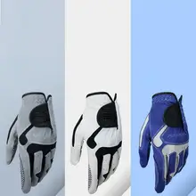 24 ярдов мужские левые перчатки для гольфа синие микрофибры нескользящие дышащие спортивные перчатки обучение гольфу аксессуары