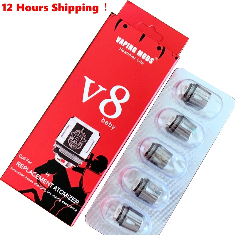 Оригинальная головка спирали испарителя V8 Baby T8 M2 0.25ohm Q2 0.4ohm сетчатая сменная