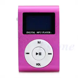 USB мини музыкальная система с зажимом MP3-плеер ЖК-экран Поддержка 16 Гб Micro SD TF карта