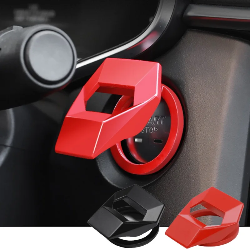 

Car Ignition Switch Decorative Ring One-click Start Stop Sticker Start Stop Engine Push Button Protective Cover hot sale