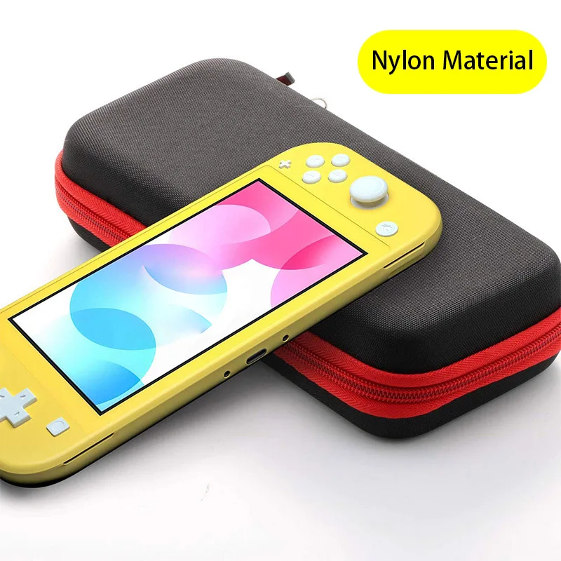 Сумка для хранения для nintendo Switch Lite, жесткий чехол для путешествий с 8 игровыми слотами и аксессуарами большой емкости - Цвет: Nylon Material