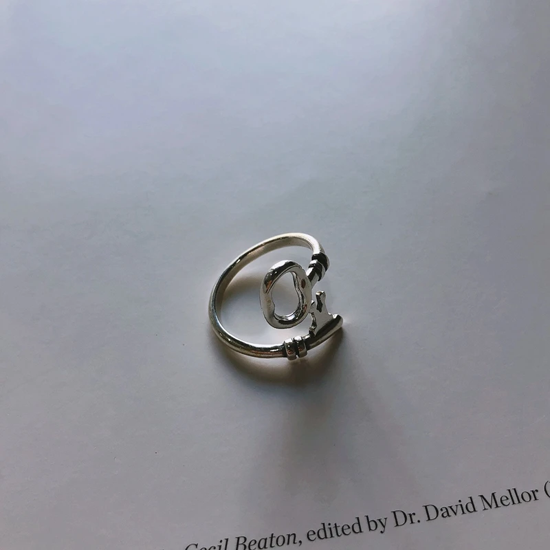 Silvology 925 Ключ из чистого серебра кольца винтажный Креативный дизайн корейский стиль регулируемые кольца для женщин серебряные ювелирные изделия на день рождения