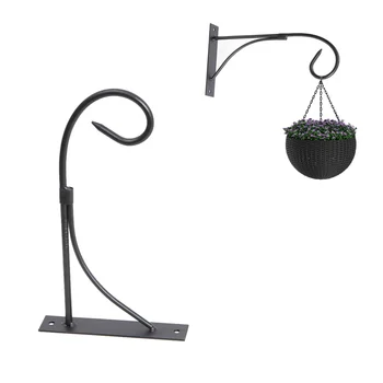 

1 Pc Hanging Shelf Flower Pot Exquisite Wrought Iron Bonsai Racks Plant Shelfs Holders for Garden Balcony