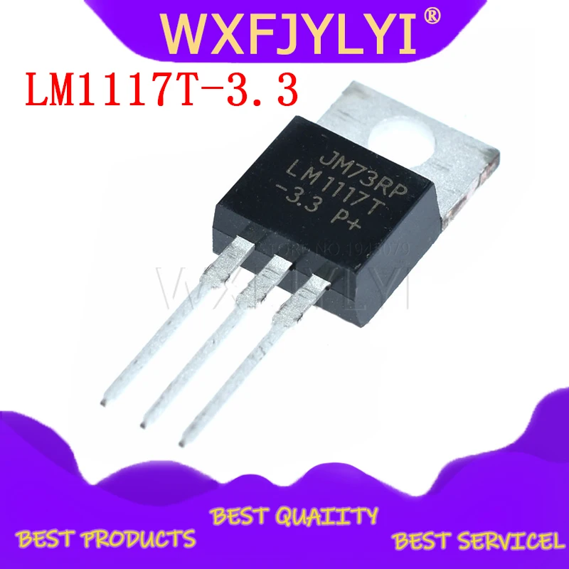 10 шт. LM1117T-3.3 TO220 LM1117-3.3 LM1117T 3 V LM1117 TO-220 | Электронные компоненты и принадлежности
