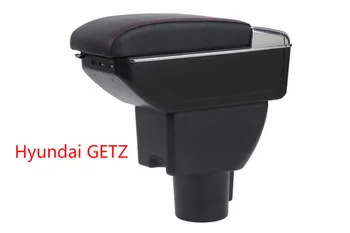 

For Modern GETZ Armrest box Hyundai Getz Car interior storage box Double layer can be charged USB before and after