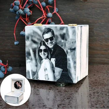 

Custom Photo Keepsake Box,Personalized Photo Box, wedding ring box,Personalized Wedding Box,Anniversary Wedding Bridal gift