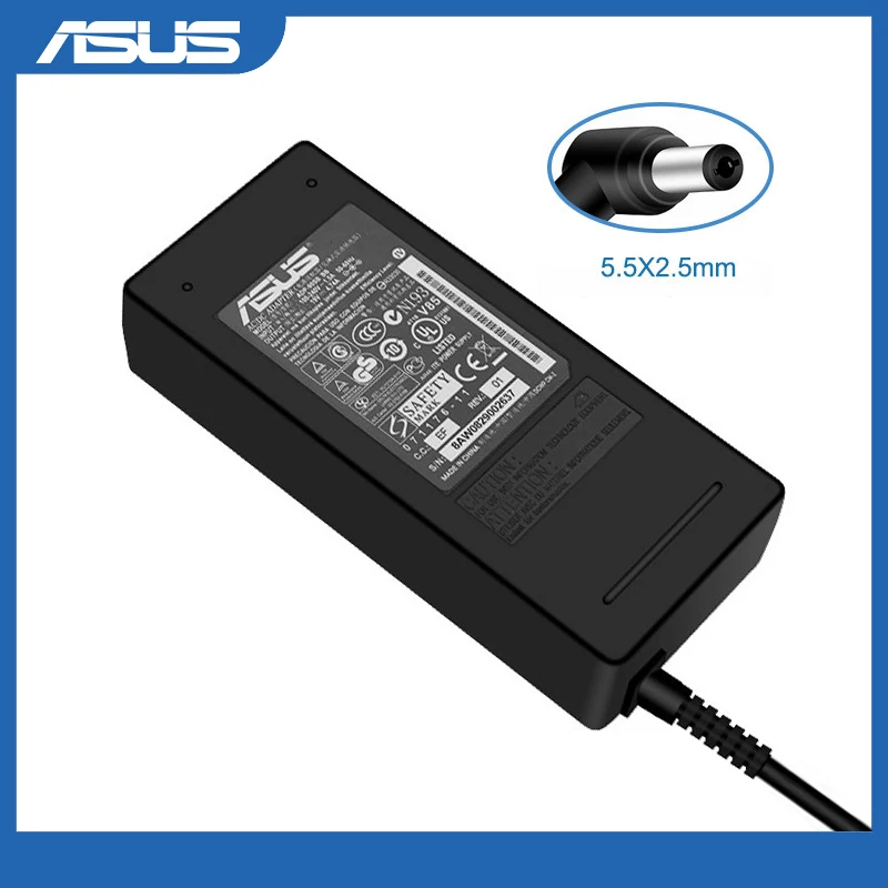 Адаптер питания для ноутбука ASUS F81SE F9 X80N F8Tr X81SE F3 19 в 4 74 А 90 Вт 5 5x2 мм|Адаптеры