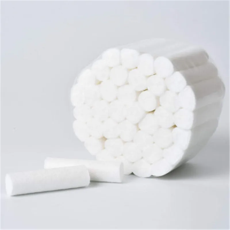 100pcs Dental Hemostatic medical cotton swab Cotton lap roll box of dental materials oral supplies