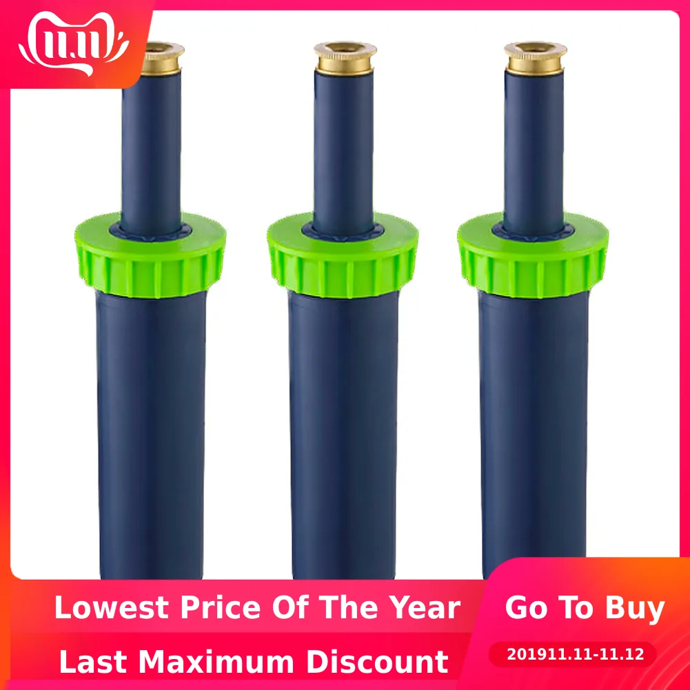 

Automatic Water Underground Retractable Lawn Sprinkler 90/180/360 Pop-up Spray Head Garden Irrigation Tool Copper Nozzle