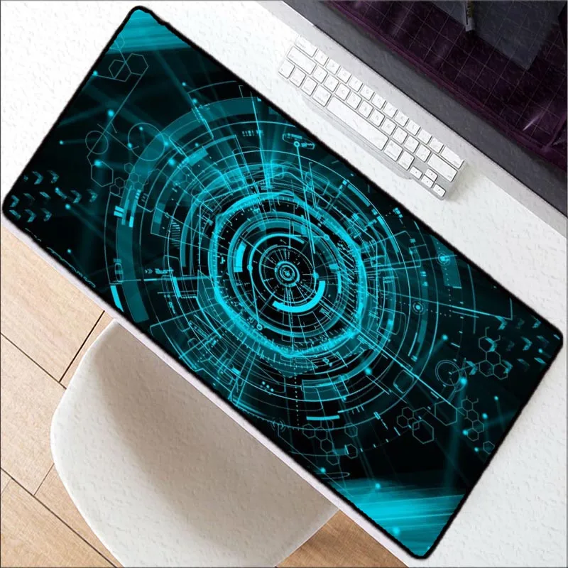 Laumans Green Light Экстра большой коврик для мыши игровой водонепроницаемый коврик для мыши Противоскользящий натуральный резиновый игровой коврик для мыши с замочком края