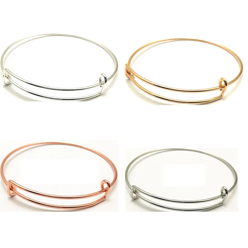 

10pcs pop four-color push-pull telescopic bracelet adjustable bracelet diy alex wire bracelet