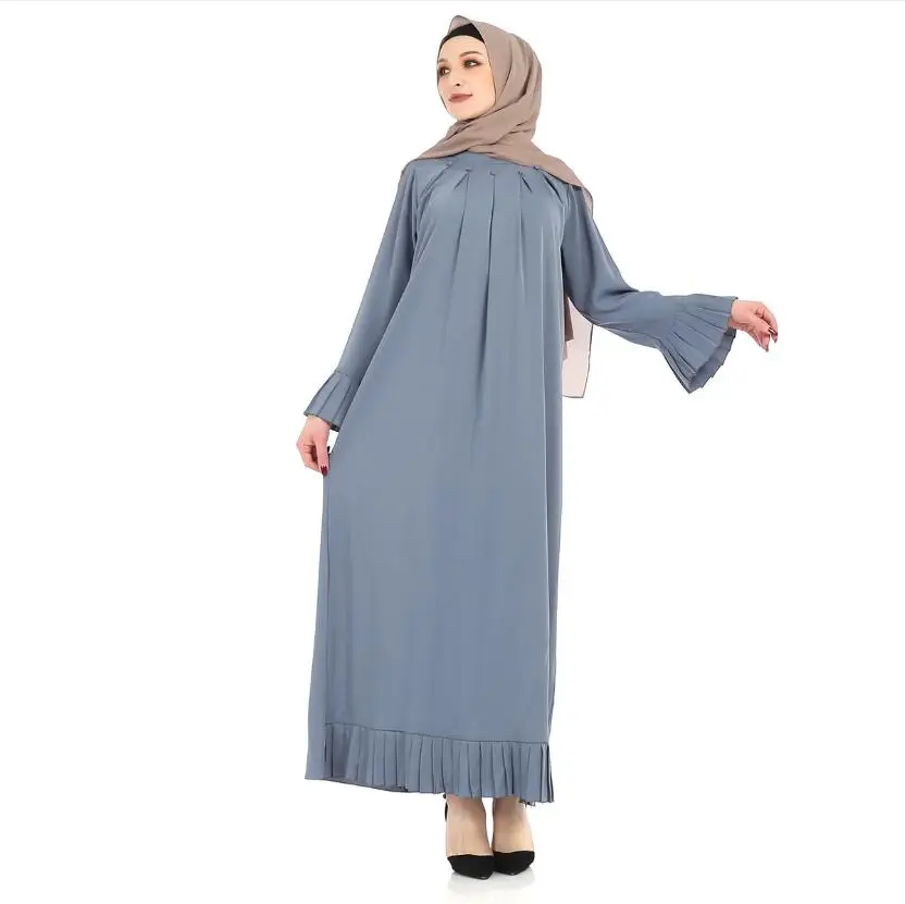 turkish women dress Кафтаны размера плюс абайя Исламская одежда Рамадан турецкий халат платья Хиджаб Shalwar Kameez длинное мусульманское платье кафтан Galabia бесплатно - Color: turkish women dress